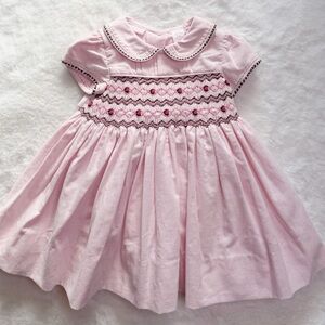 First Impressions Baby Girls Pink Smocked Dress